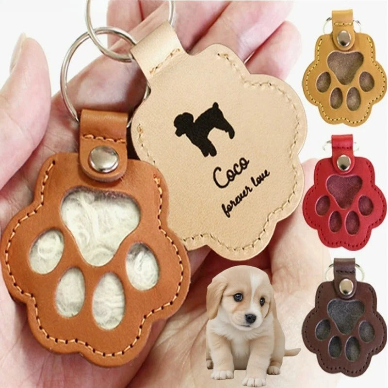 Pet paws keychain