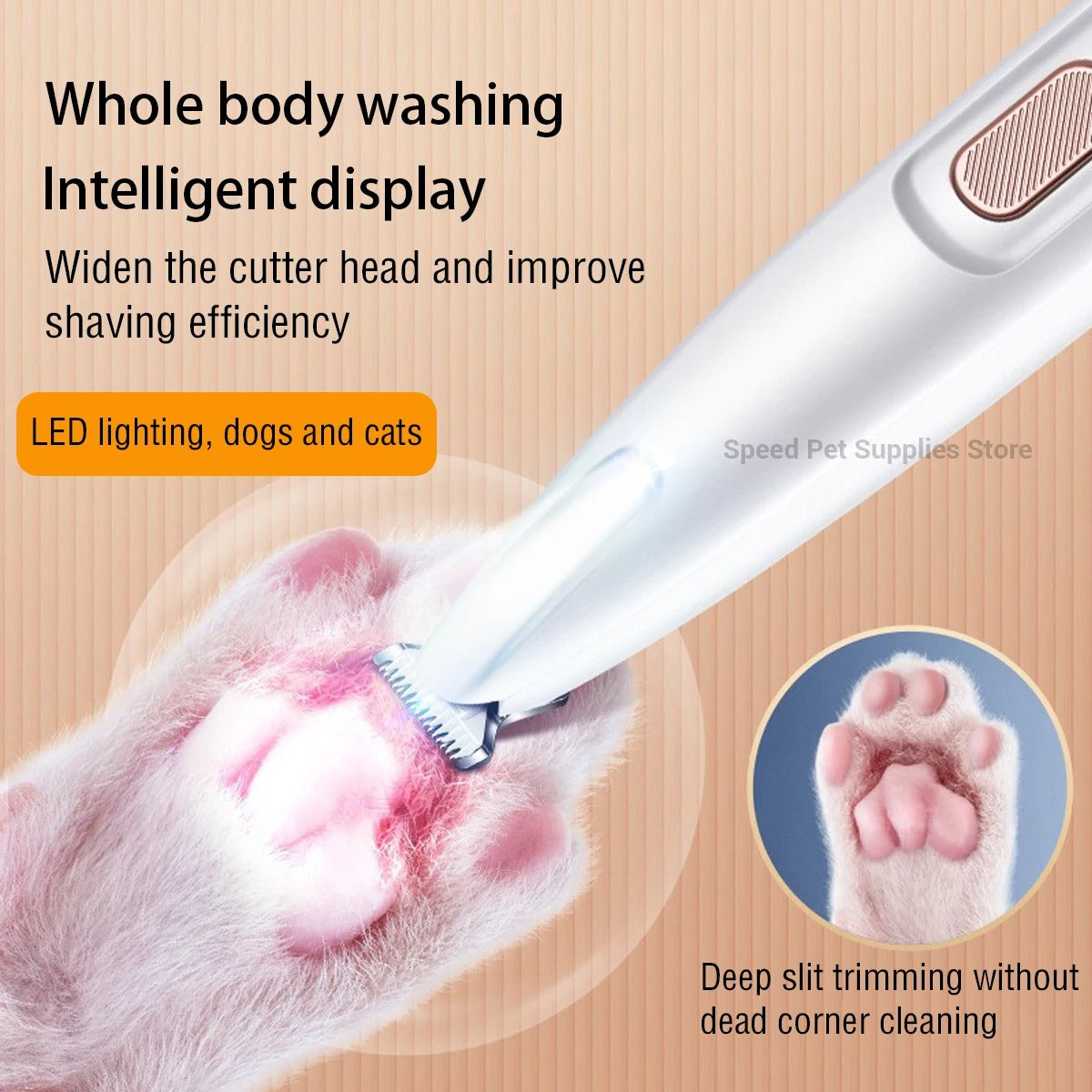 Pet paw trimmer