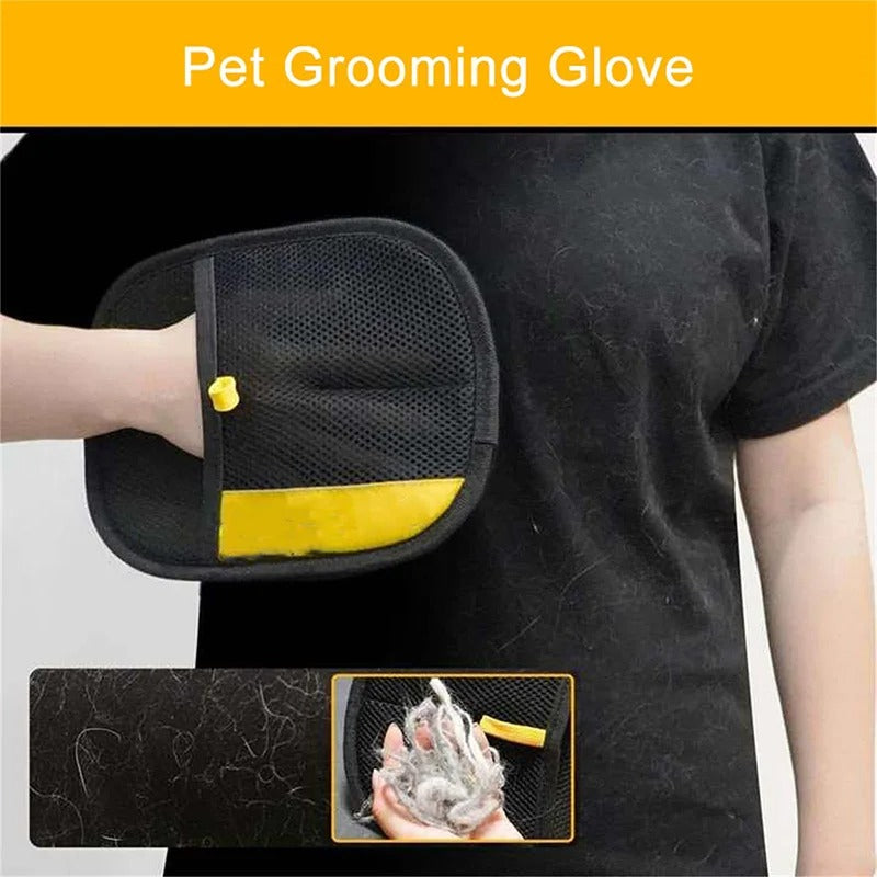 Pet hair cleaning gloves