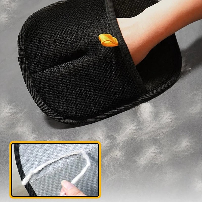 Pet hair cleaning gloves