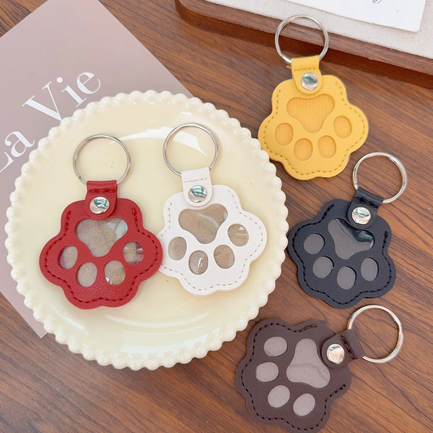 Pet paws keychain